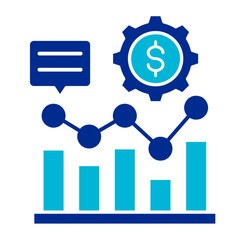 Market Analysis  Icon Element For Design