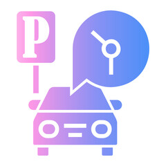 parking Gradient icon