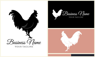 Rooster Logo Design Variations. (14)