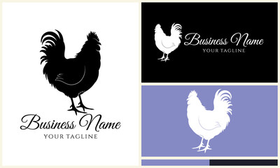 Rooster Logo Design Variations. (13)