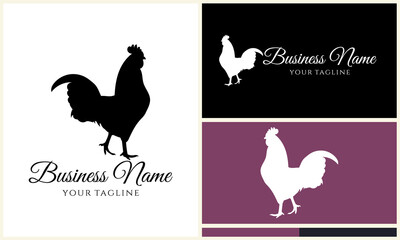 Rooster Logo Design Variations. (9)