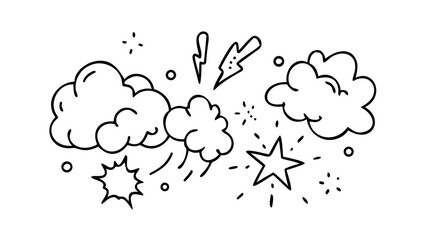 Comic Book Speech Bubble with Exclamation Mark dialogue text box