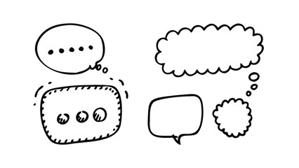 Cute Speech Bubbles Collection chat bubble dialogue box