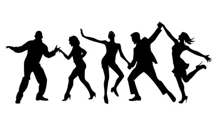 Professional Dancer Performing Ballet Moves silhouette performance