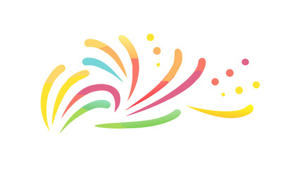 Swirling colorful abstract shapes with dots vector