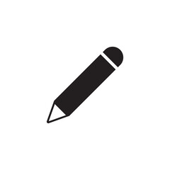 Pencil icon vector template pen sign symbol edit
