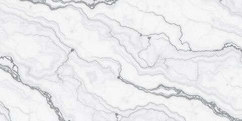Fototapeta premium Swirling veins of white and gray marble, polished smooth surface, design, white