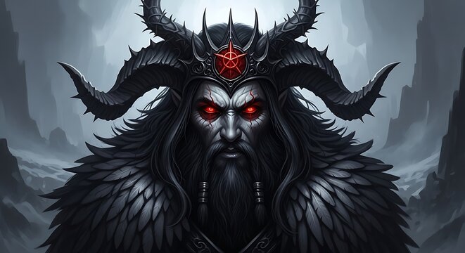 Powerful Demon Lord, Dark and Intimidating. - Powered by Adobe