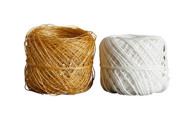 two ball of thread isolated