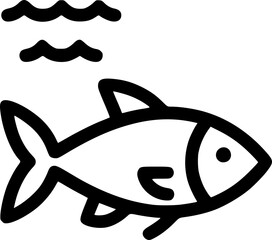 Fish Symbol Icon