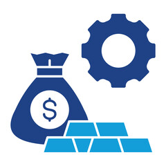 Wealth Management Dual Tone Icon Element For Design