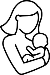 Mother and Baby Icon