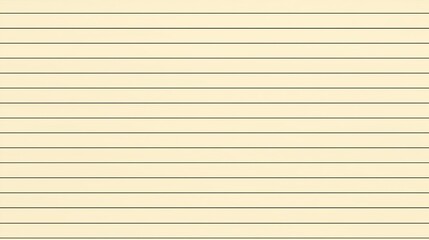 Fototapeta premium Blank lined notebook page on light yellow paper