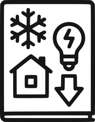 Eco Home Energy Icon