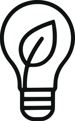 Eco Light Bulb Icon