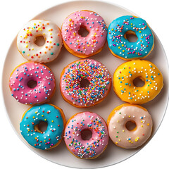 Colourful doughnuts