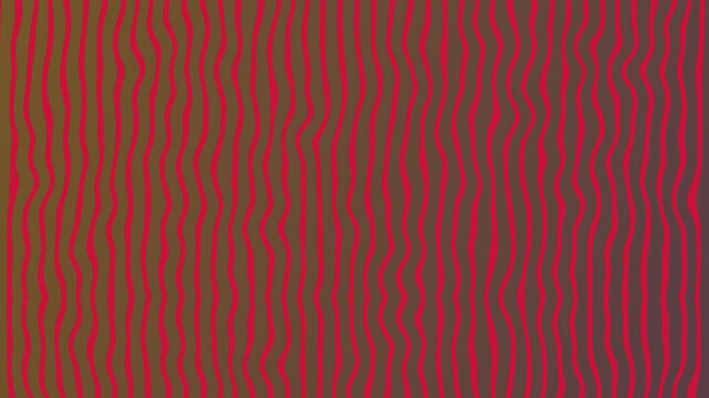A seamless loop of red wavy turbulence patterns flowing downward on a dark brown background. Ideal for abstract motion graphics or modern textures.