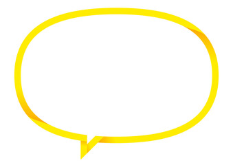 折り目のような表情のあるスピーチバルーン