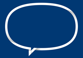 折り目のような表情のあるスピーチバルーン