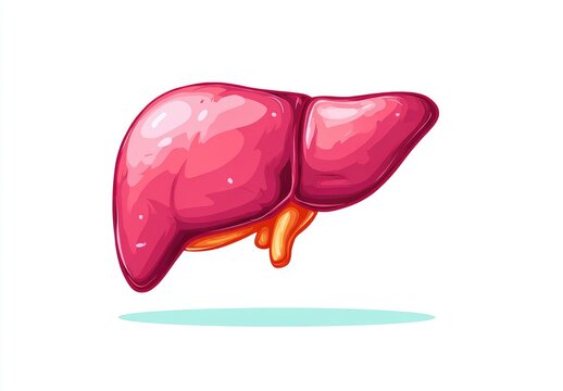 Cartoon liver illustration