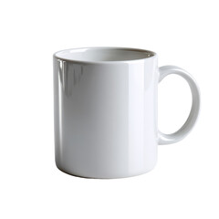 Promotional ceramic coffee mug isoleted on transparent background .