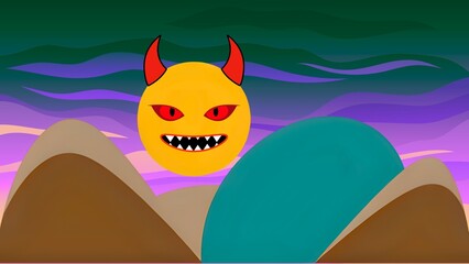 red dragon on the beach