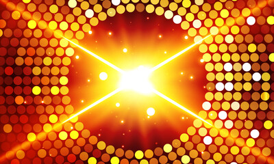 Glowing golden abstract background with a radiant starburst effect at the center. glamorous atmosphere.