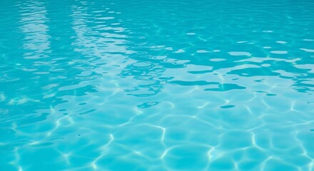 Clear turquoise water with sunlight patterns on the surface
