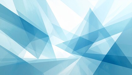 Obraz premium Abstract Blue Geometric Pattern on White Background