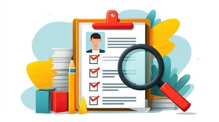 Applicant resume review process illustrated