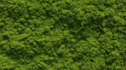 Ultra-Realistic Texture of Dense Green Foliage for Natural Backgrounds
