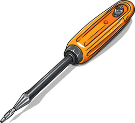 Fototapeta premium screwdriver isolated on white