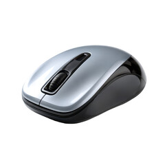 Promotional wireless mouse isoleted on transparent background.