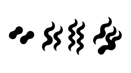 Abstract Black Swirl pattern