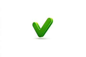 3D green check mark icon