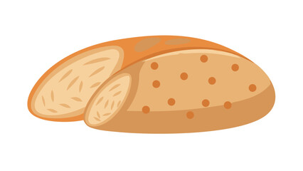 Freshly baked bread slice food bakery
