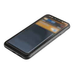 Isolated Smartphone on Transparent Background