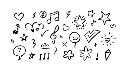 Hand drawn doodle of a smiling sun happy