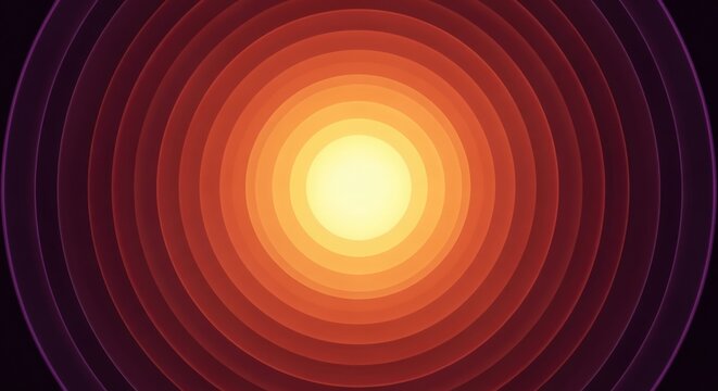 Abstract Concentric Circles with Warm Gradient - Modern Background
