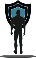 Secure Your Future  A Silhouette of Protection and Security