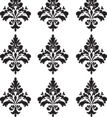 Repeating Classic Floral Motif Pattern