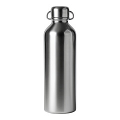 Metal Water Bottle Isolated on Transparent Background