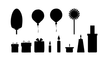 Minimalist Black Silhouette of a Cat Sitting feline