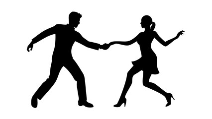 Minimalist Illustration of a Dog Silhouette animal