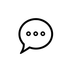 Obraz premium speech bubble icon, chat bubble, message chat line icon, transparent svg graphic 