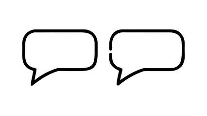 Speech Bubbles Outline talk bubble chat bubble