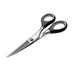 Realistic drawing of office scissors isoleted on transparent background .