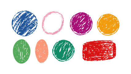 Vibrant textured shapes abstract background