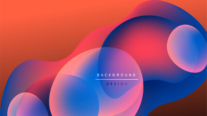 Abstract fluid shapes blend vibrant colors. Gradient transitions create dynamic visual effect. Modern design element for backgrounds.