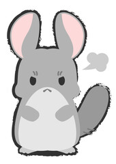 怒っているチンチラ_
angry Chinchilla